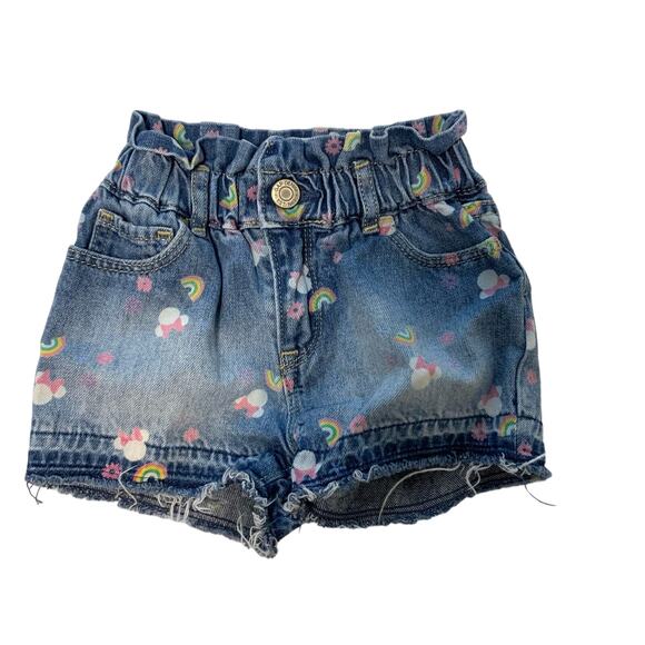 GAP Disney Minnie Mouse Just Like Mom Short medium blue denim - Picture 1 of 6